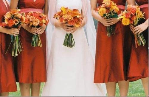  Color  Spotlight Orange  Bridesmaid  Dresses  Bridesmaid  